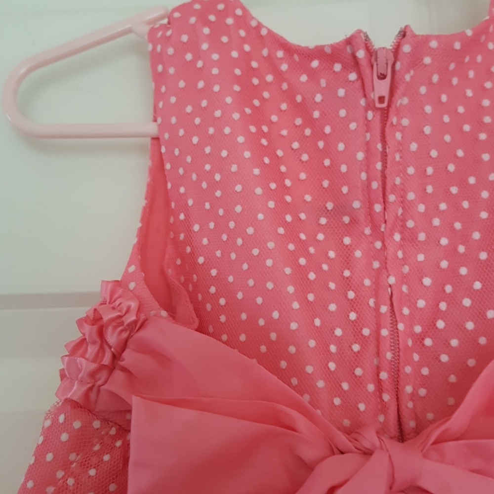Rare Editions Pink Ruffle Dress 24m - Picture 3 of 6